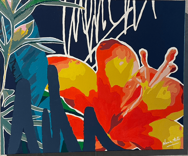 FLOWER JUNGLE [PEINTURE SUR TOILE]