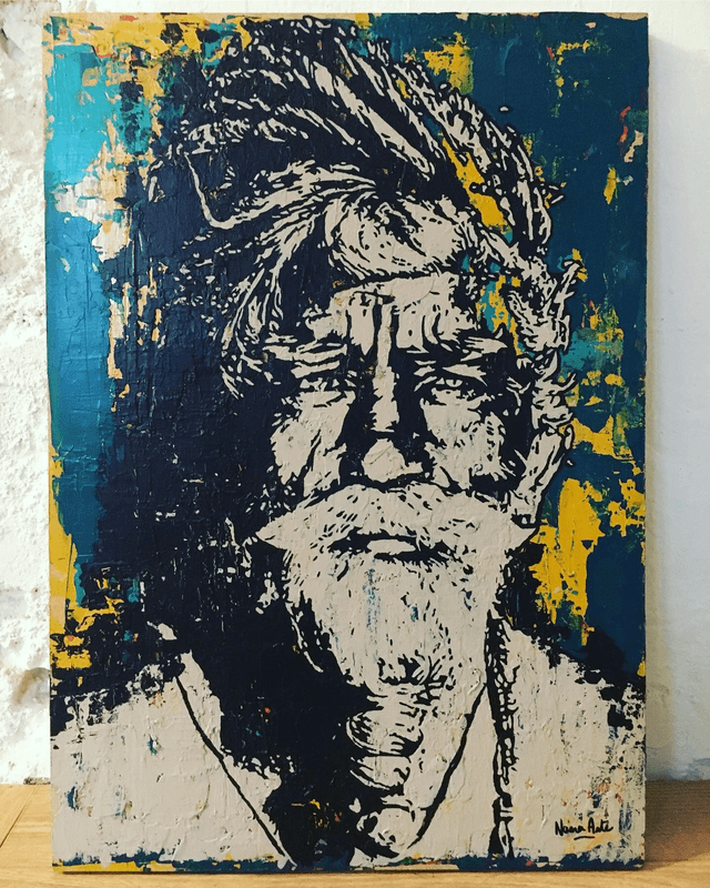 SAGE [PEINTURE SUR BOIS]